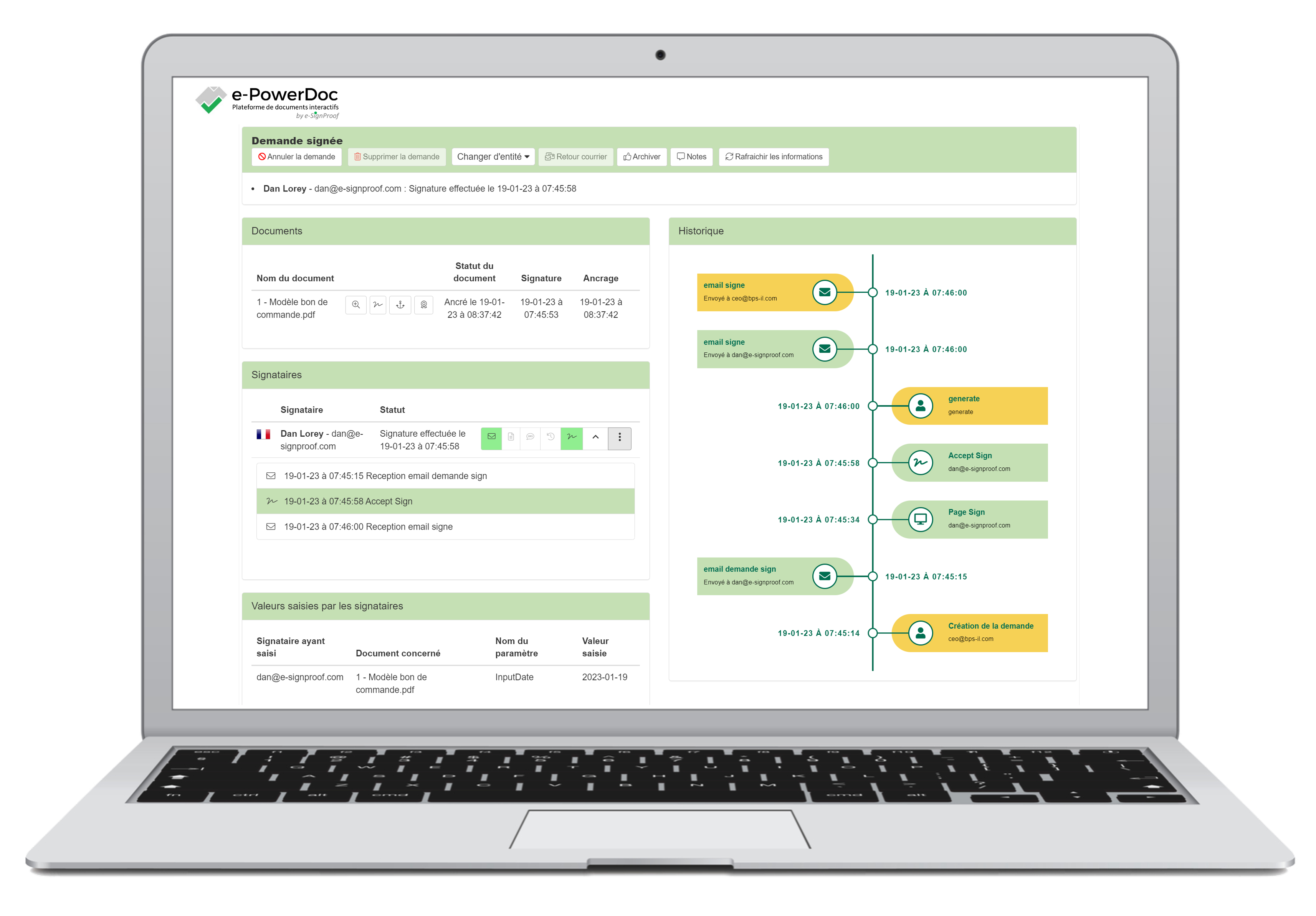 Une gestion documentaire complète, rapide et organisée